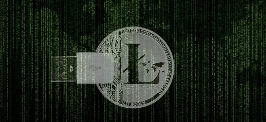 cryptocurrency, litecoin, matrix