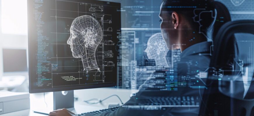 ai generated, engineer, blueprints, computer, technical, design, work, drafting, digital, planning, workspace, innovation, schematics, analysis, project, technology, software, professional, electrical, mechanical, creative